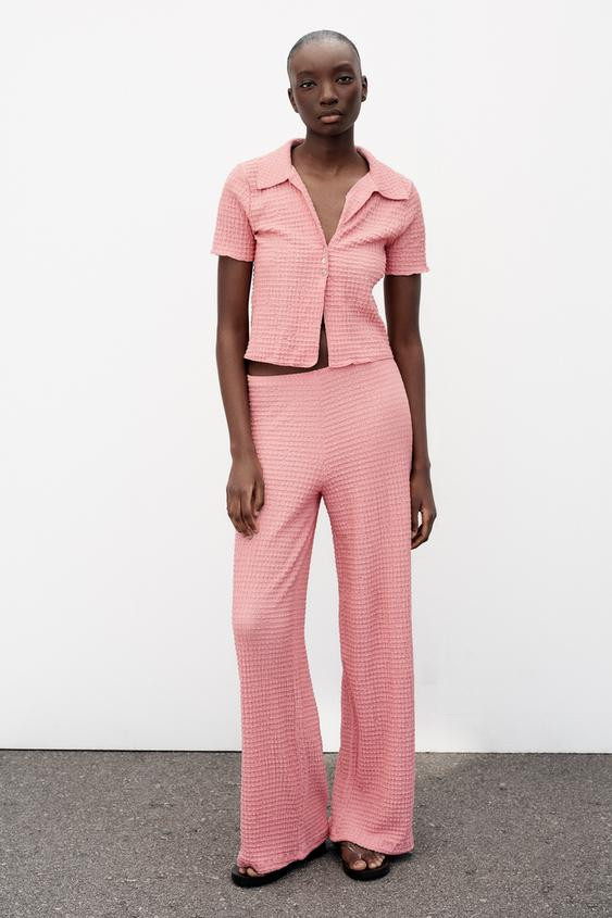 CROPPED TEXTURED JACKET | Zara Canada