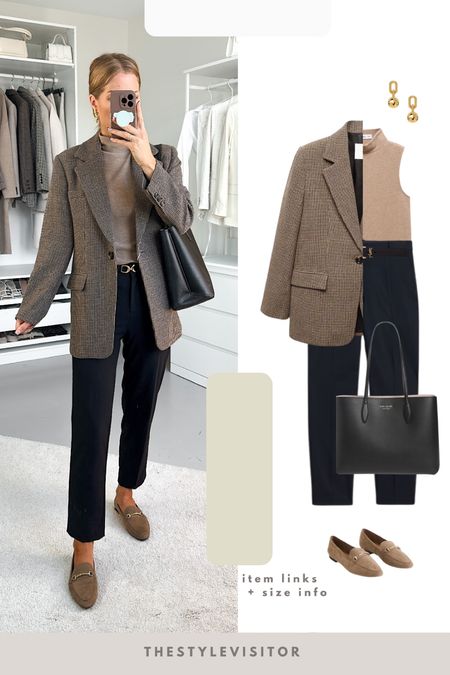 Another work outfit idea with cigarette trousers and beige loafers, love these! Did size up one size but wondering if I should’ve 🙈 I do wear special socks in them for winter, will try to link those as well. 

#LTKSeasonal #LTKeurope #LTKworkwear