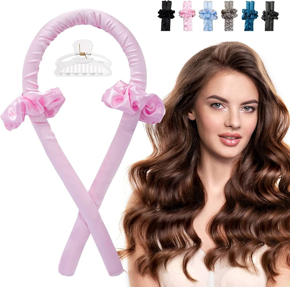 Heatless Hair Curling Rod Headband for Long Hair, No Heat Hair Curler Rollers Set can Sleep in Ov... | Amazon (US)