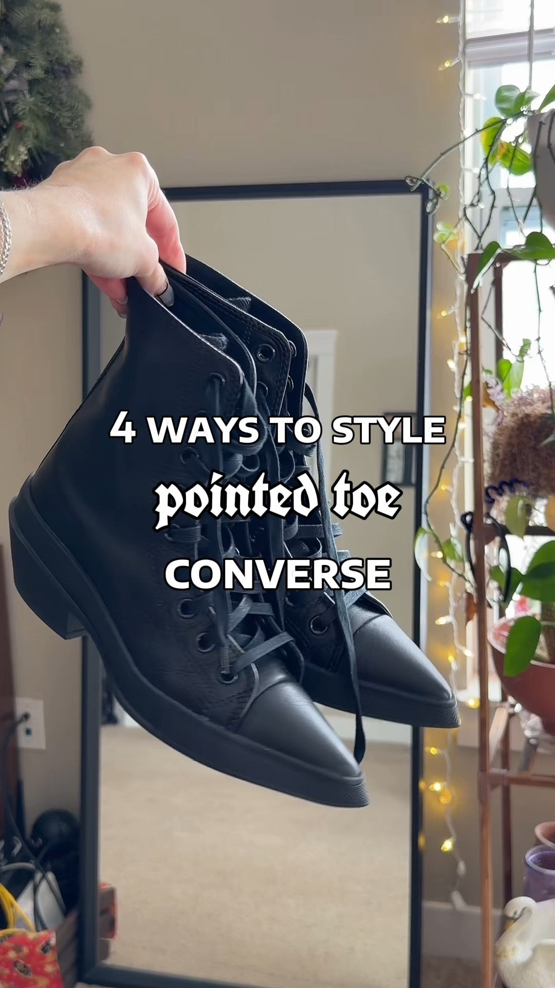 styling the pointed toe chuck 70 de luxe converse 4 ways! took my true shoe size bc the toe runs narrow!

all black style, all black office outfit, work style, aritzia style, aritzia outfits, corporate goth, alternative style, corporate style, all black outfit inspo

#LTKootd #LTKWorkwear #LTKSeasonal