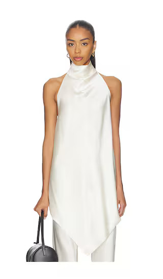 Ashild Halter Top in Ivory | Revolve Clothing (Global)