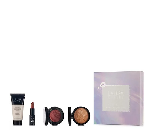 Laura Geller Double Diamonds Are Forever Complexion & Lip 4 Piece Collection - QVC UK | QVC UK