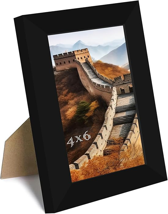 Picrit 4x6 Picture Frame, Photo Frame for Wall Mounting or Tabletop Display, Black | Amazon (US)