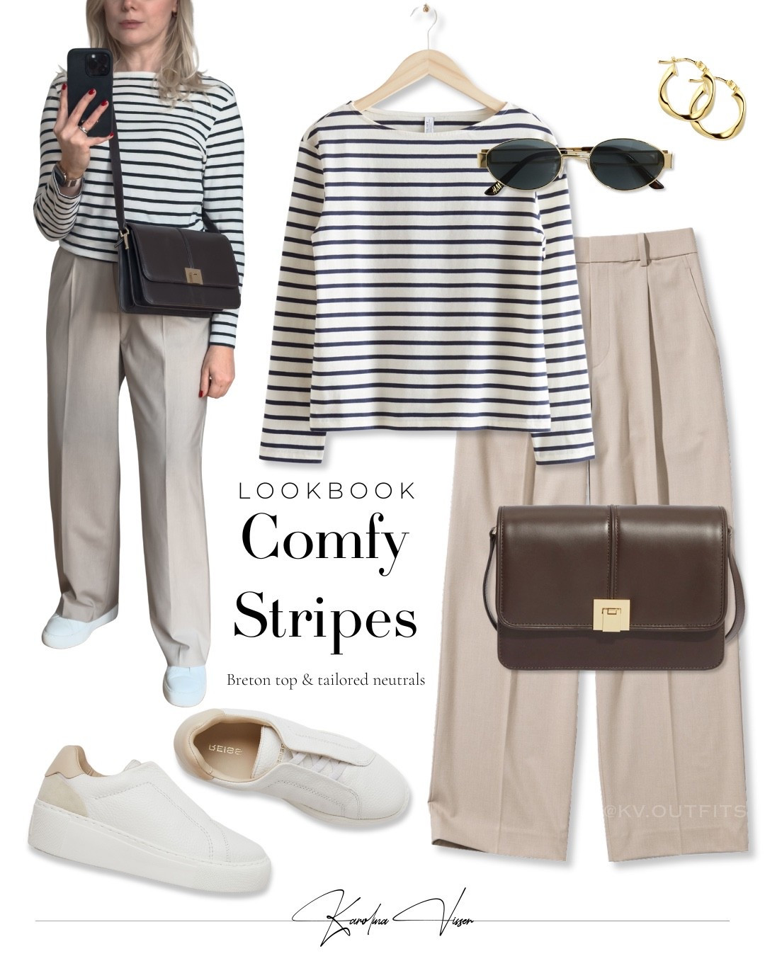 Comfy Stripes 👟

Tags: white and navy breton stripe top &otherstories beige pleated wide leg trousers uniqlo brown leather bag white trainers reiss gold frame sunglasses h&m gold hoop earrings comfy style summer outfit smart casual workwear office look everyday outfit

#LTKsummer #LTKstyletip #LTKworkwear