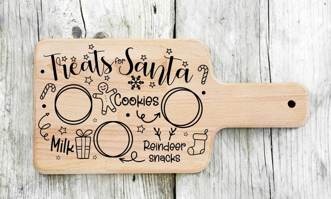 Santa Plate SVG, Rectangular Christmas Santa Cookie Tray SVG, Two Unique Digital Cut Files, Insta... | Etsy (US)