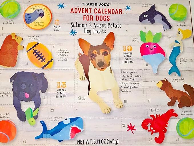Trader Joe's Advent Calendar for Dogs with Treats- Holiday 2019-For Pets-Healthy | Amazon (US)