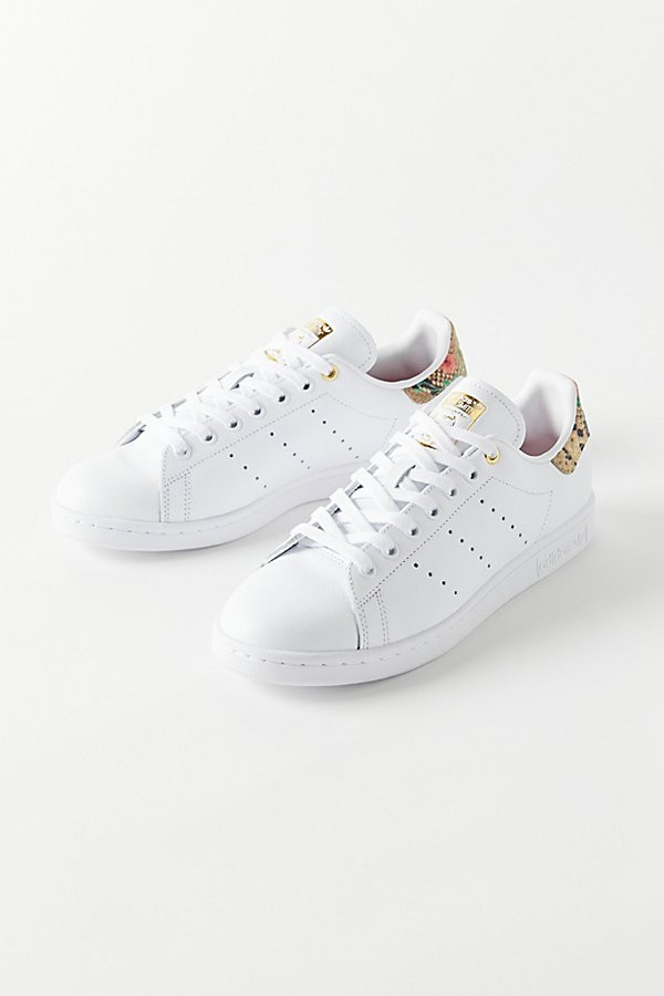 adidas Stan Smith Snakeskin Sneaker - White W 7 at Urban Outfitters | Urban Outfitters (US and RoW)