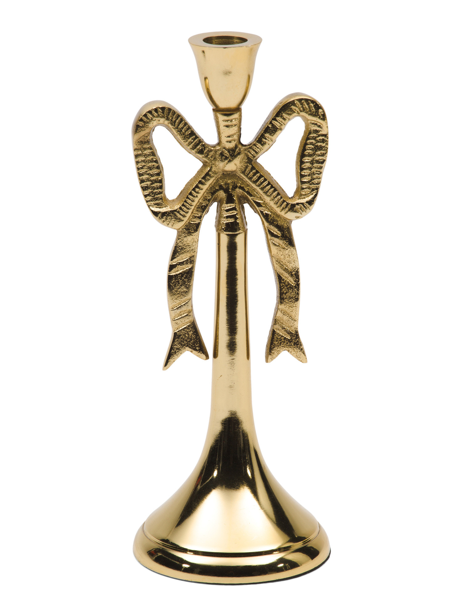 10in Metal Bow Taper Candle Holder | Furniture & Lighting | Marshalls | Marshalls