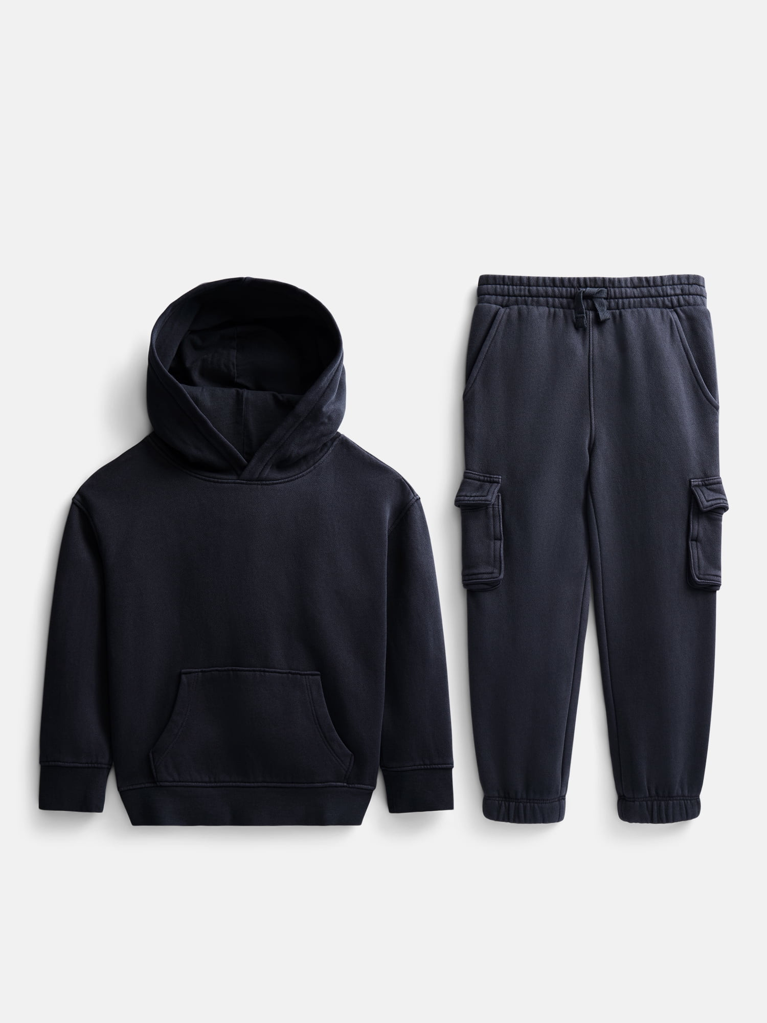 Wonder Nation Toddler Boys Fleece Hoodie and Cargo Pants Set, 2 Piece, Sizes 12M-5T | Walmart (US)
