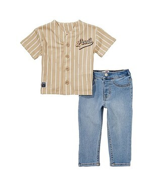 Levi's® Baby Boys Short Sleeve V-Neck Baseball T-Shirt & Denim Pants Set | Dillard's | Dillard's
