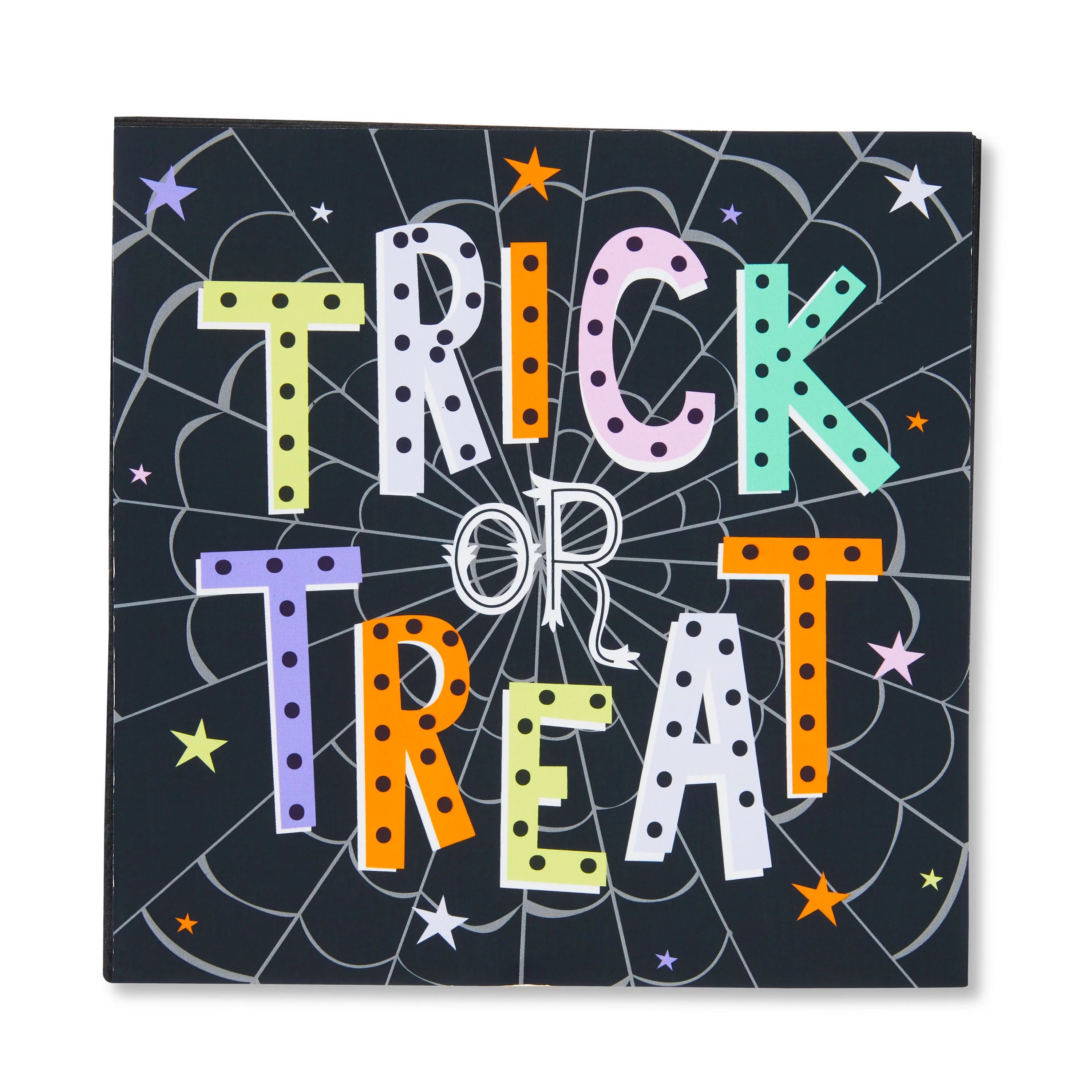 Halloween Trick or Treat Spooky Friends Paper Multicolor Luncheon Napkins, 6.5 in, 18 Count, by W... | Walmart (US)