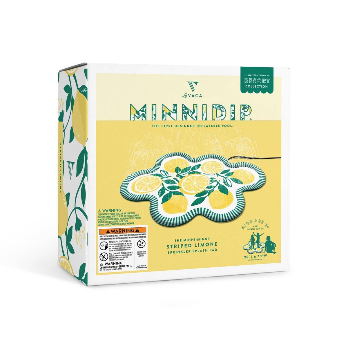 MINNIDIP Splash Pad - Striped Limone | Target
