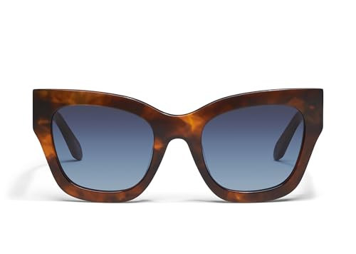 Quay - Womens Sunglasses, Square Lenses with UV Protection, Oversized Sunglasses (By The Way, Brown Tortoise) | Amazon (US)