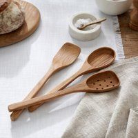 Wooden Kitchen Utensils - Set Of 3 | The White Company (US & CA)