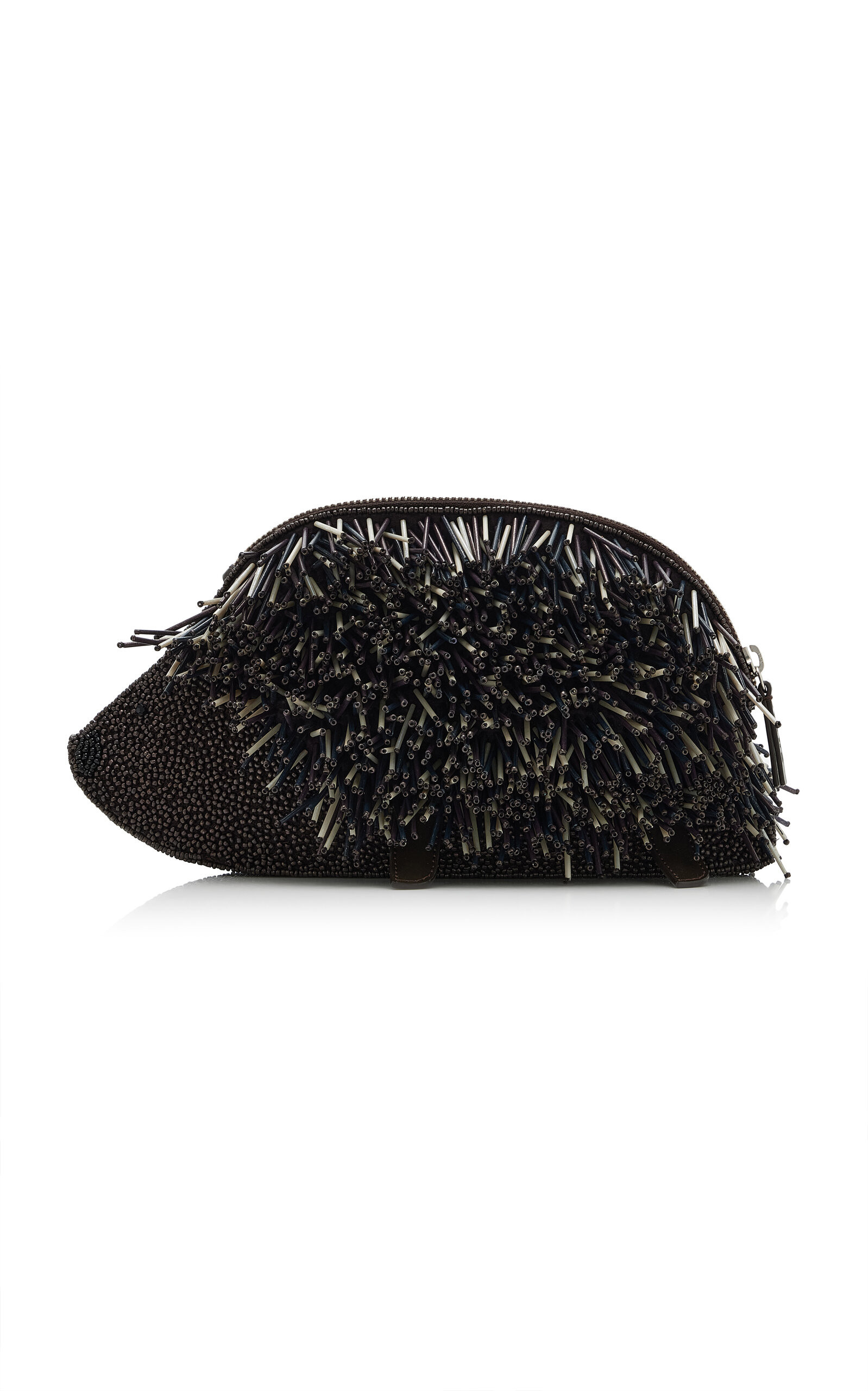 Porcupine Beaded Leather Clutch | Moda Operandi (Global)