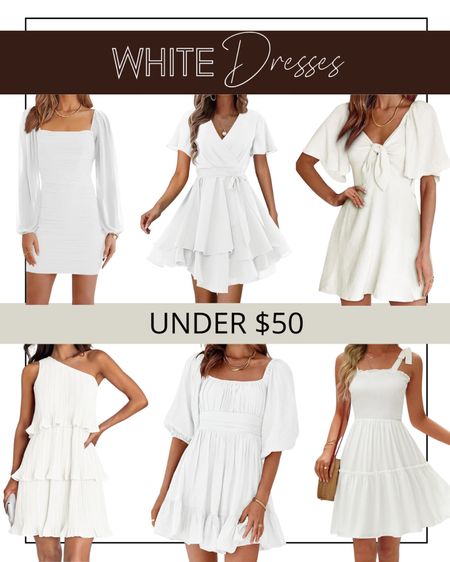 White dress, mini dress, spring dress, summer dress 

#LTKSeasonal #LTKFindsUnder50 #LTKStyleTip