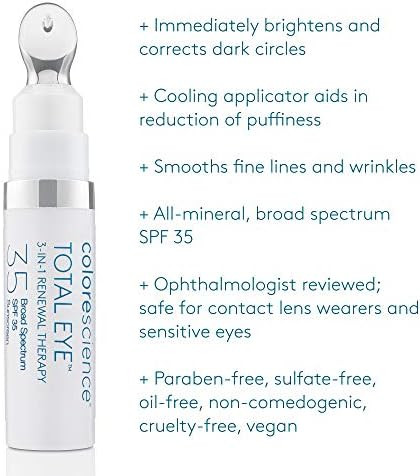 Colorescience Total Eye 3-in-1 Anti-Aging Renewal Therapy for Wrinkles & Dark Circle | Amazon (US)