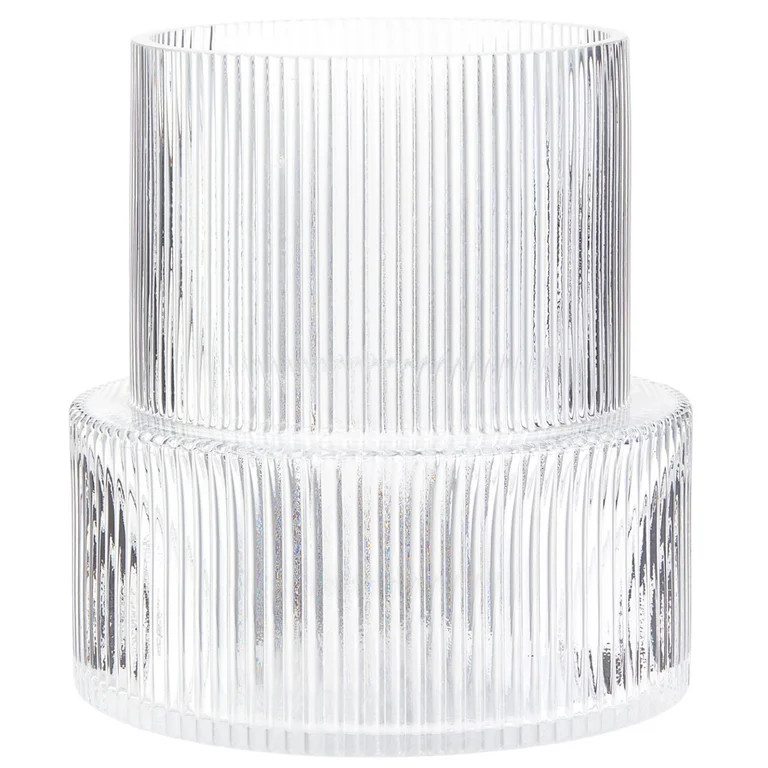 YANWE1 Clear Glass Vase, Ribbed Vase, Fluted Glass Vase, Flower Vase, Modern Vase for Centerpiece... | Walmart (US)