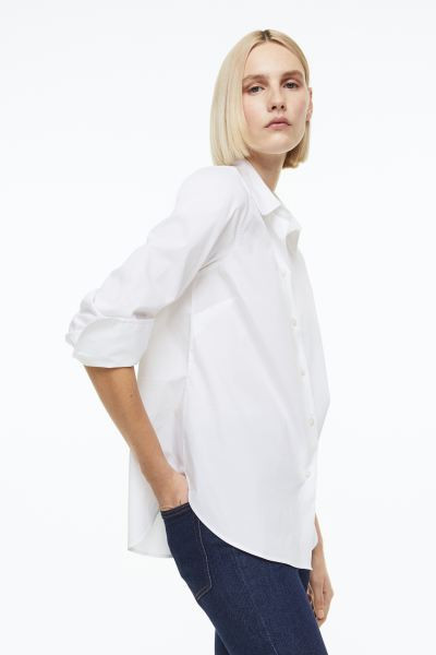 Cotton-blend Shirt | H&M (US + CA)