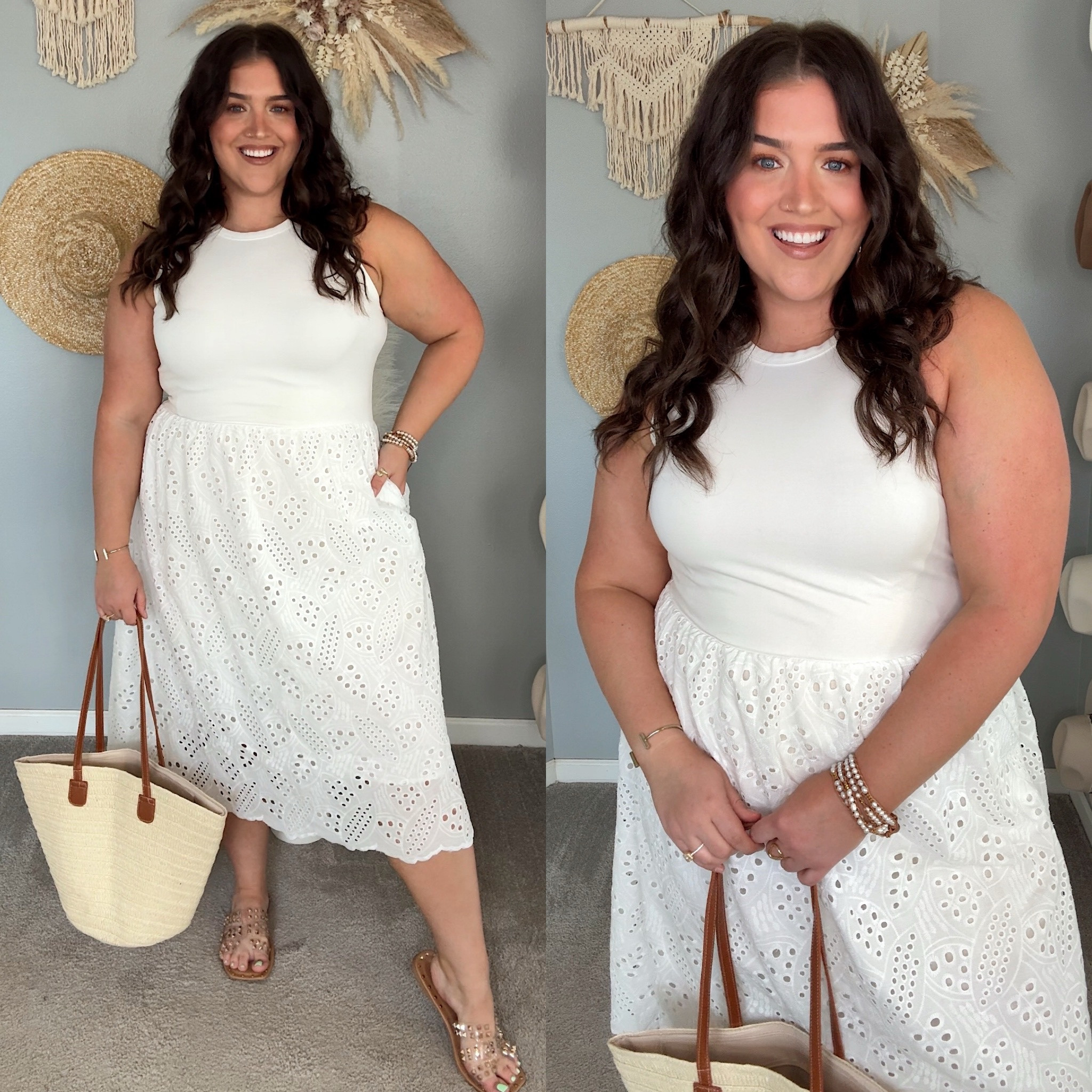Amazon affordable dress under $50! 🌺 Summer maxi dress, bridal midi dress, eyelet, vacation resort wear style 
Size: XL
Additional limited time promo codes 
C8FEKU8W

#LTKWedding #LTKMidsize #LTKSaleAlert