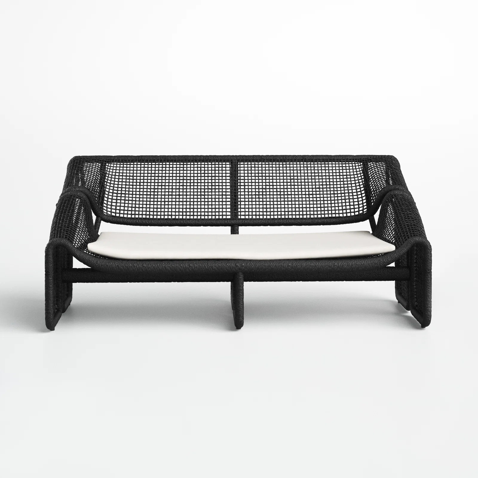 Shea 63'' Wide Wicker Loveseat with Cushions | Joss & Main