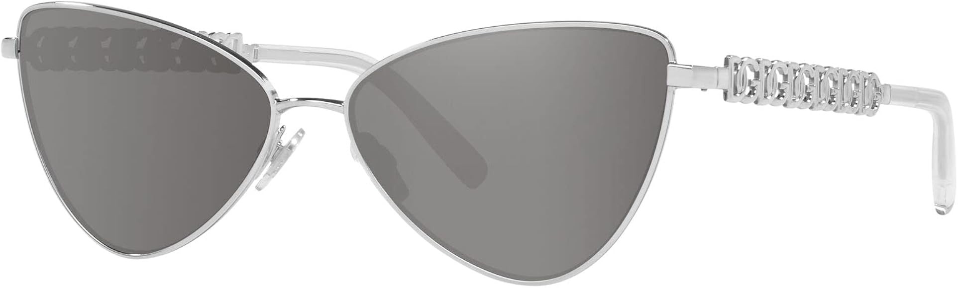 Dolce & Gabbana Sunglasses DG 2290 05/6G Silver Light Grey Mirror Silve | Amazon (US)