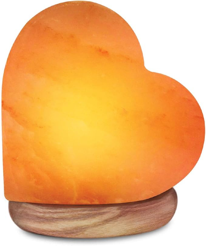 Himalayan Glow 944AC-1 Multicolor, Pink Night Light, Hand Crafted Need Wooden Base, USB Plug & Ad... | Amazon (US)