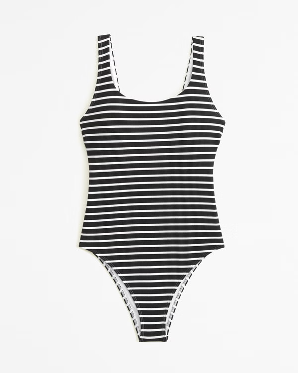 Women's 90s Scoopneck One-Piece Swimsuit | Women's New Arrivals | Abercrombie.com | Abercrombie & Fitch (US)