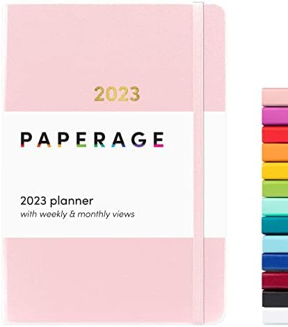 Amazon.com : PAPERAGE 2023 Weekly & Monthly Planner, Blush 12 Months (January 2023 - December 202... | Amazon (US)