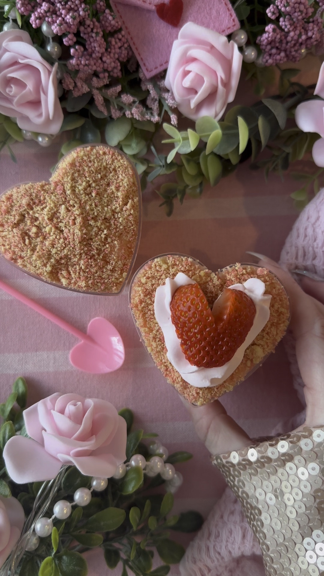 These strawberry dirt cakes in this heart container with lid are the perfect dessert for a Valentines Day party! 

#LTKSeasonal #LTKVideo #LTKparties