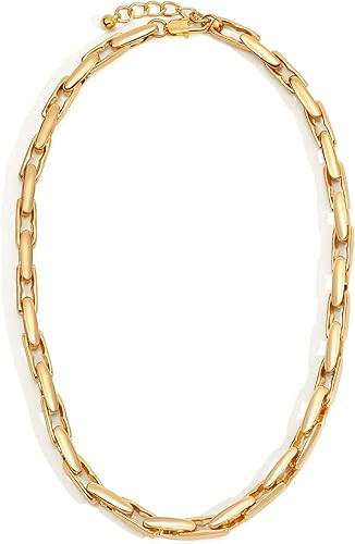 Lushboom Necklaces for Women 14K Gold Plated Trendy Chunky Chain Choker Jewelry | Amazon (US)