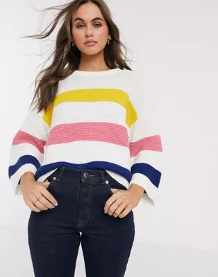 Brave Soul sorbet wide stripe sweater | ASOS US