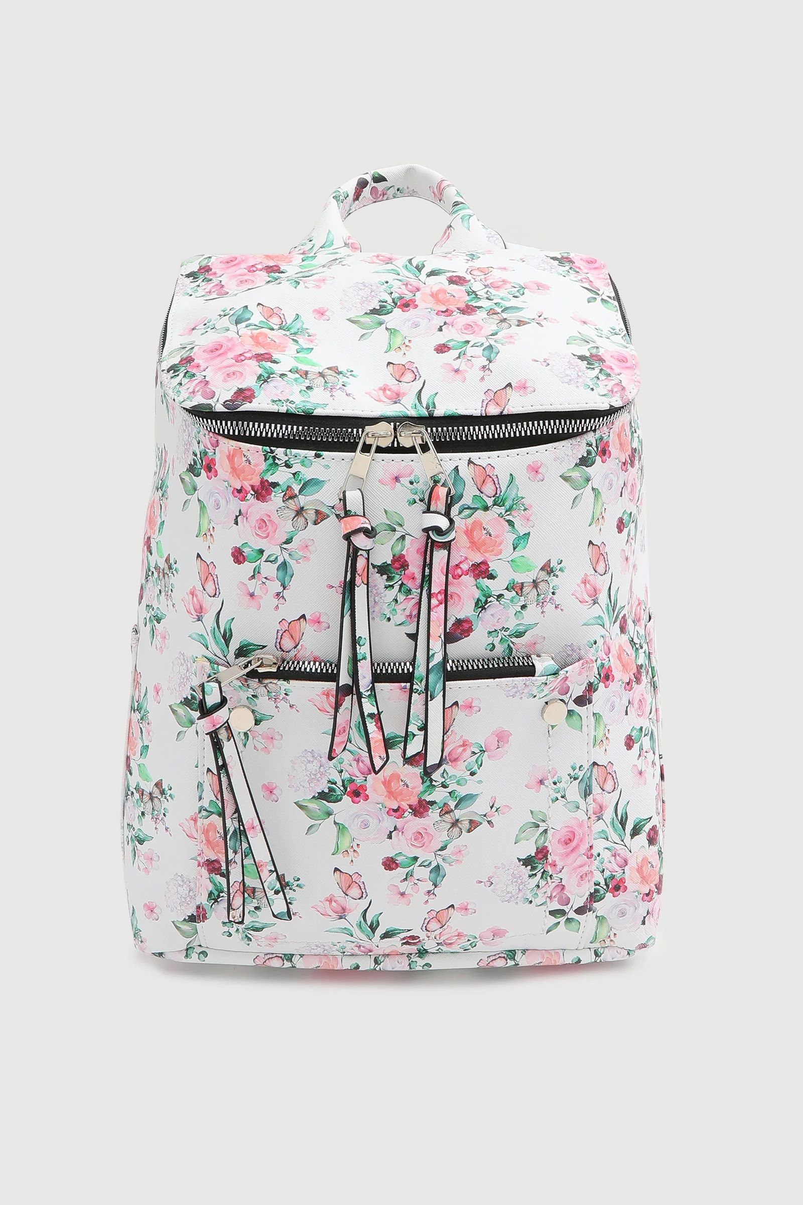 Floral Zipped Backpack | Ardene