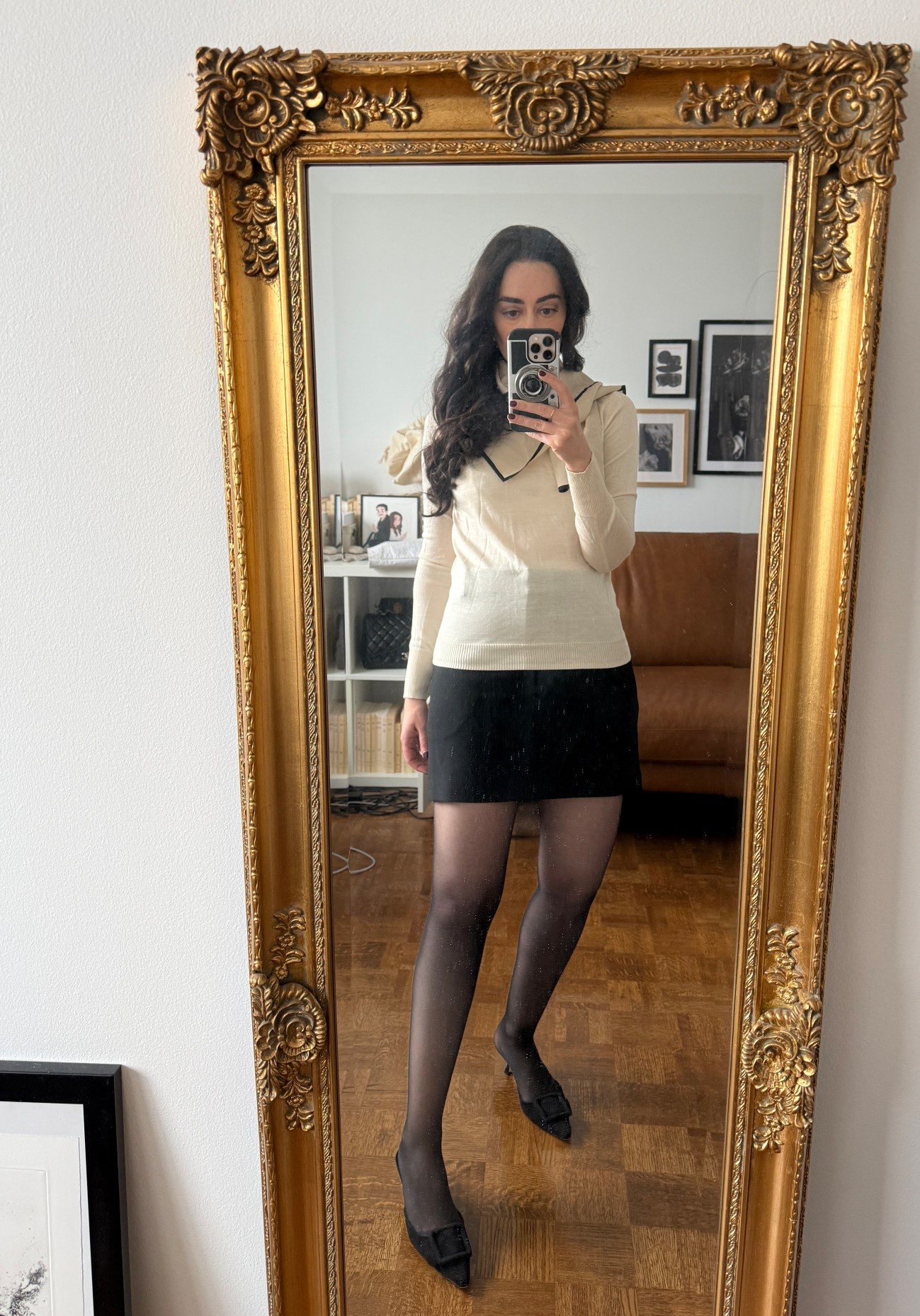 Sweater: unbranded
Skirt: Babaton
Heels: Manolo Blahnik
Scarf: Toteme

#LTKcanada #LTKshoes #LTKpetite