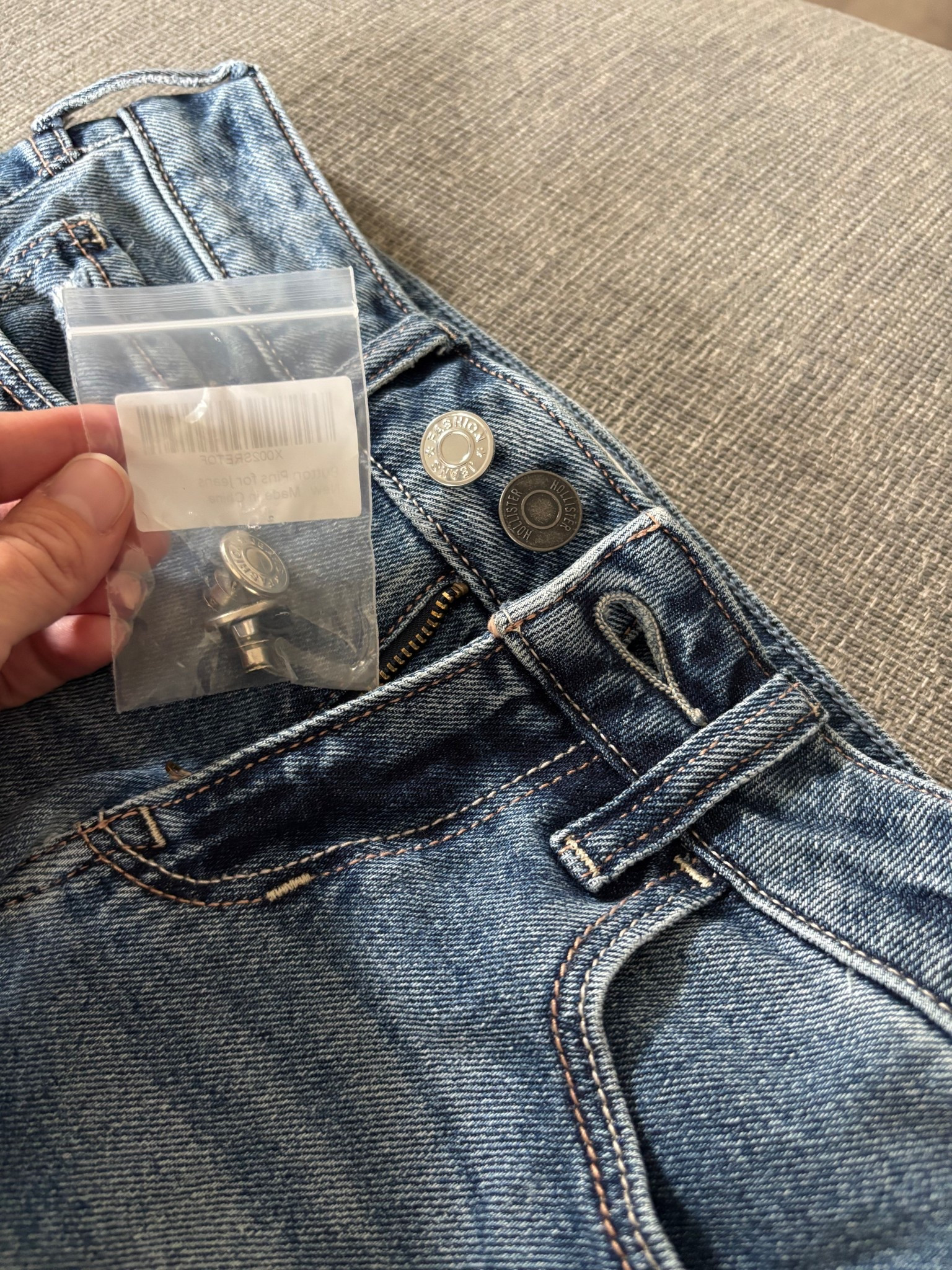 Closer look...

These buttons from Amazon are a life saver for Reagan. Only $3.99 for a 4 pack and now her jeans are staying up! Woohoo. 
They sell tons of other colors too. 



#LTKFindsUnder50 #LTKStyleTip #LTKFamily