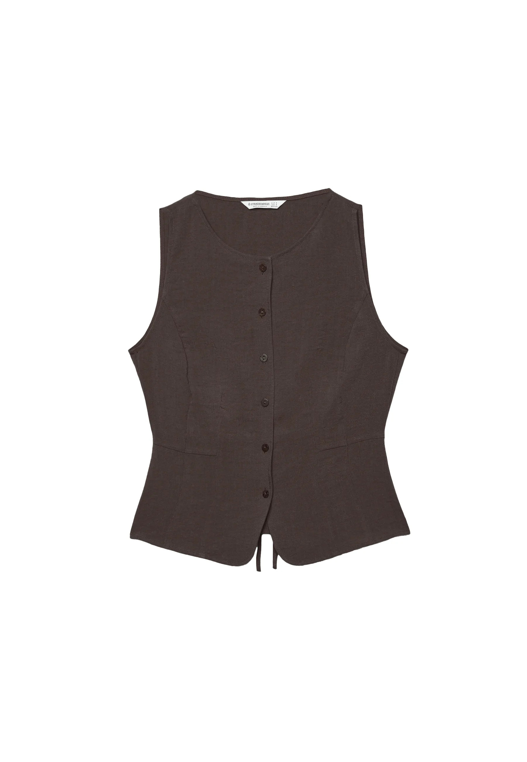 Buttoned waistcoat - Women's fashion | Stradivarius United Kingdom | Stradivarius (UK)