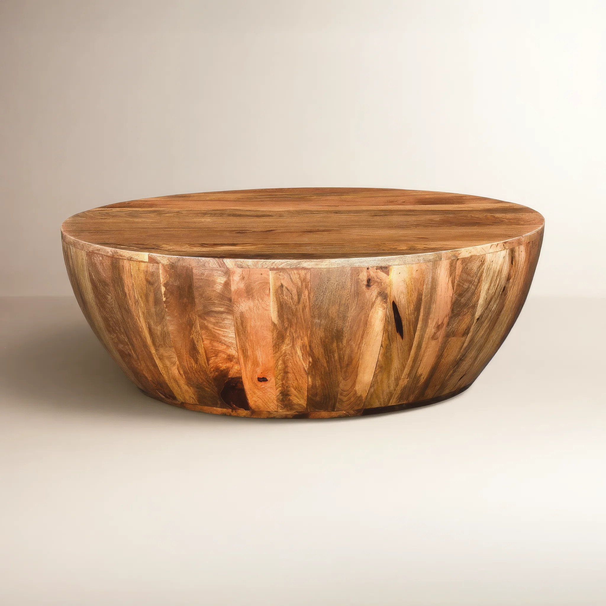 Teasdale Solid Wood Single Drum Coffee Table | Joss & Main