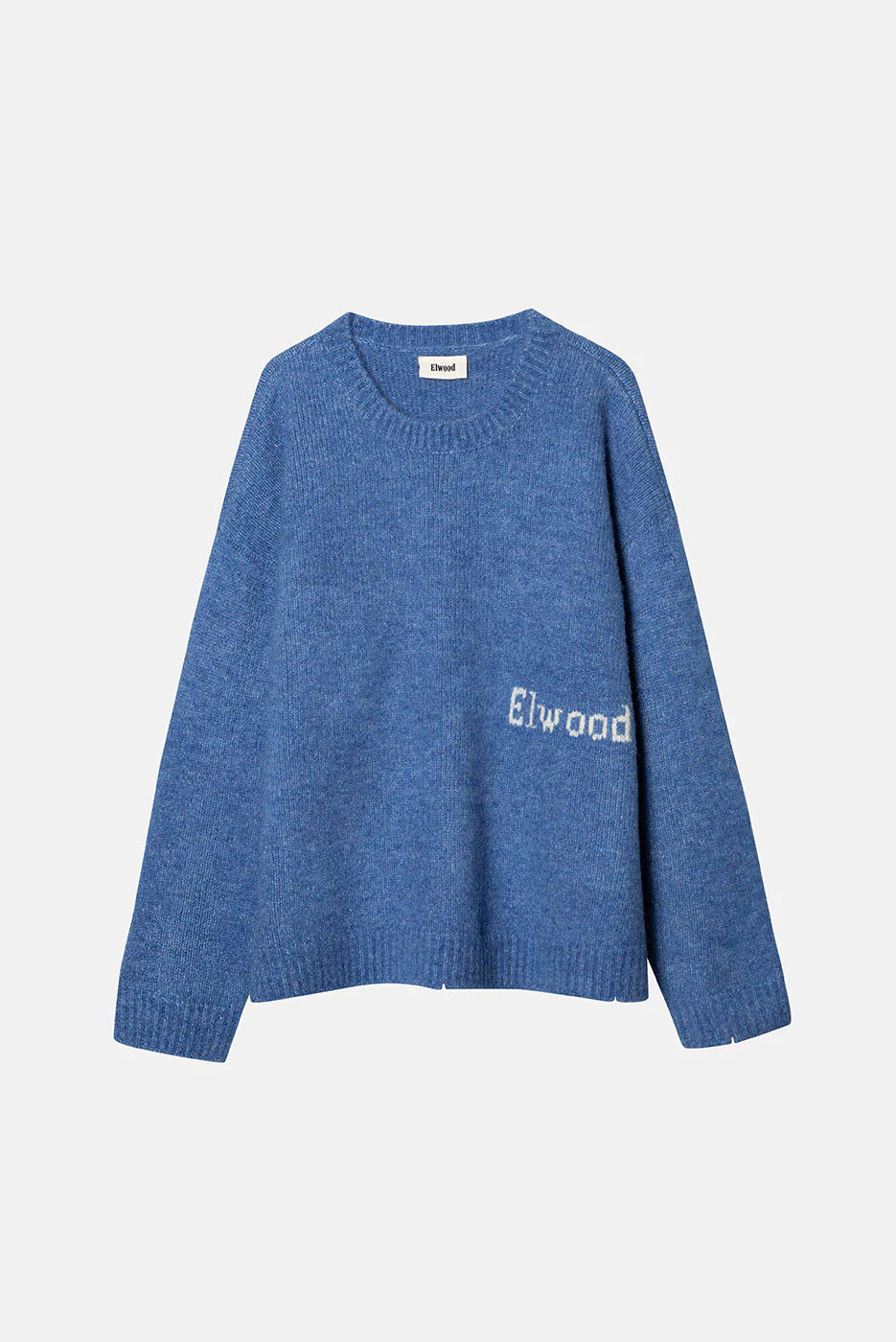 KNIT CREWNECK SWEATER TRUE BLUE / M | Elwood Clothing