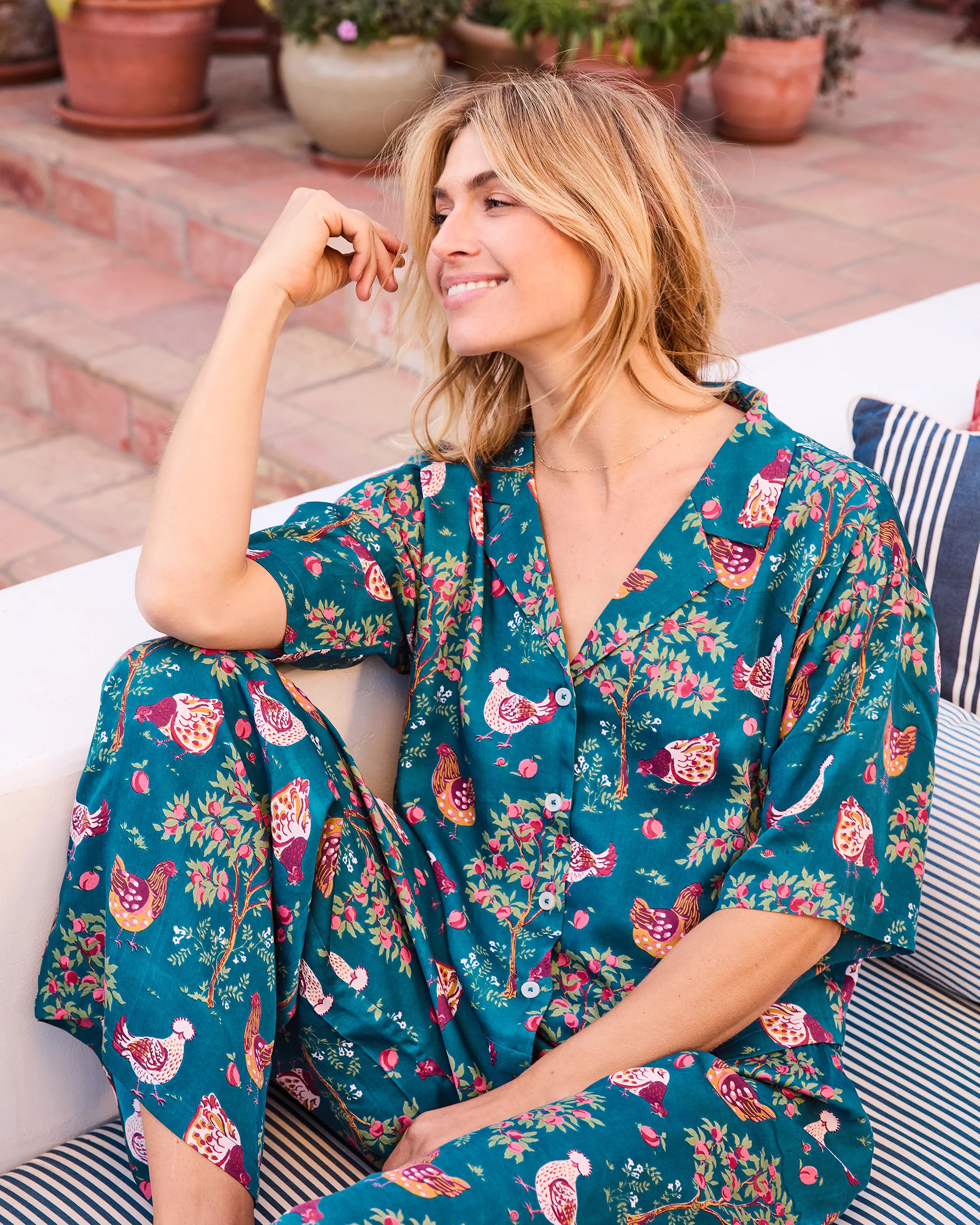 Hen House - Eco Satin Wildest Dreams Set - Navy | Printfresh