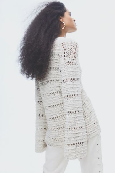 Oversized Hole-knit Sweater | H&M (US + CA)