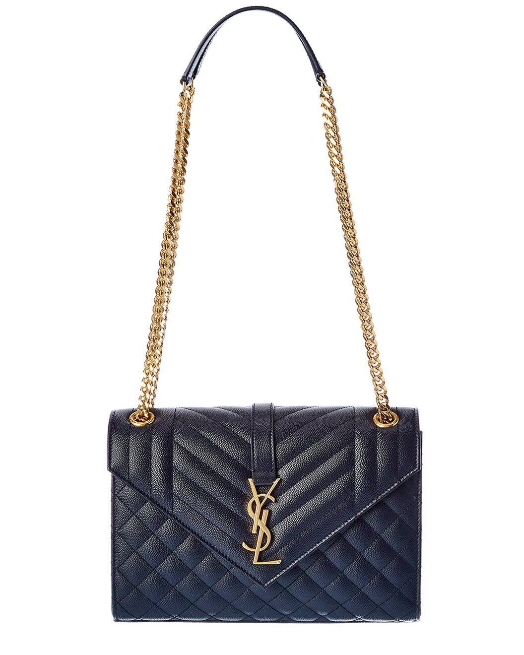 Envelope Medium Leather Shoulder Bag | Gilt & Gilt City