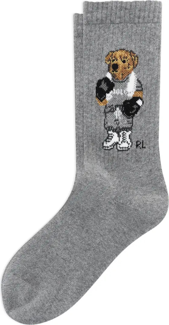 Boxer Bear Cotton Blend Crew Socks | Nordstrom