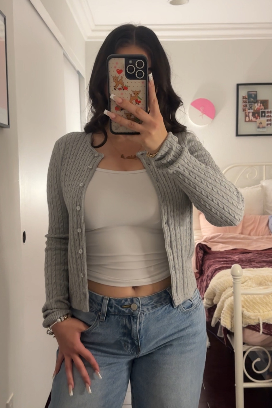 grey cable knit oot 🎀

#LTKStyleTip