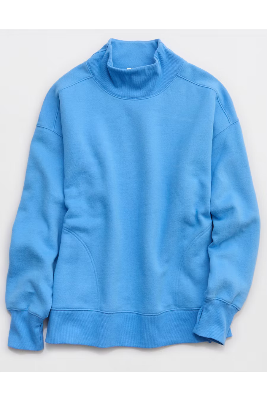 OFFLINE By Aerie Cloud Fleece Oversized Mockneck Sweatshirt Women's Tidal Blue XXL | American Eagle Outfitters (US & CA)