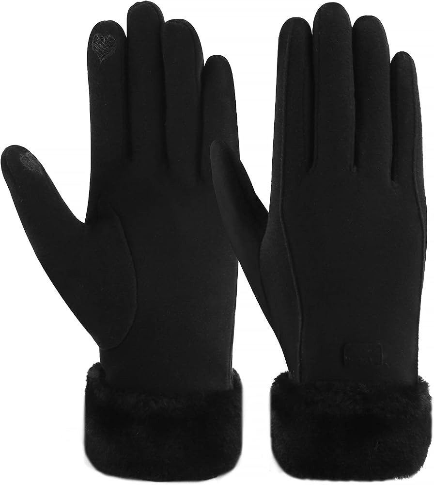Womens Winter Warm Touchscreen Texting Gloves with Thermal Fleece Lined for Cold Weather | Amazon (US)