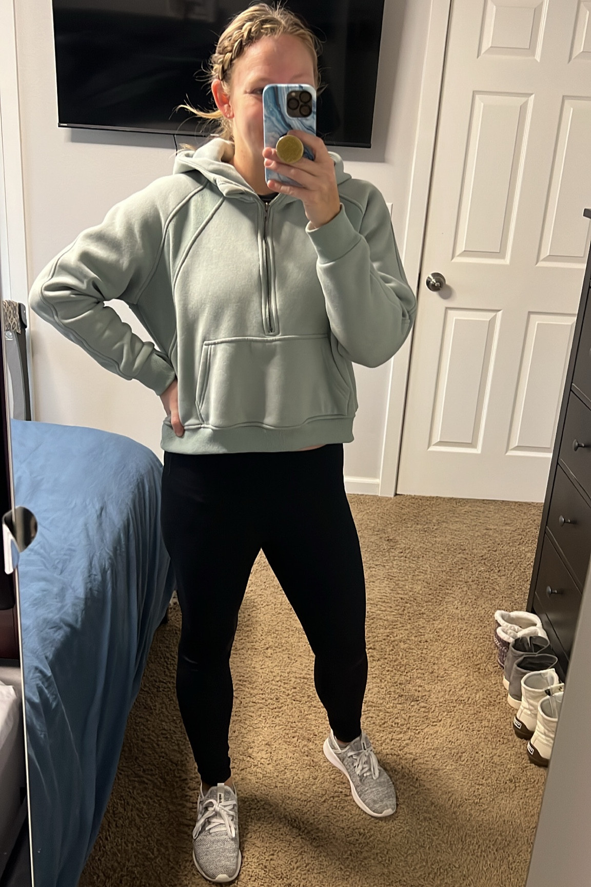My go to outfit these days. Love me a good LuLuLemon scuba dupe. I sized down to a small for these hoodies.

#LTKSeasonal #LTKsalealert #LTKover40