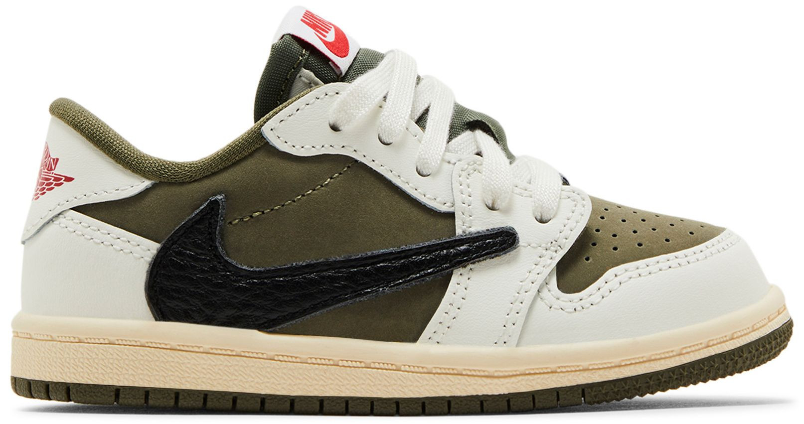 Travis Scott x Air Jordan 1 Retro Low OG SP TD 'Reverse Olive / Medium Olive' | GOAT