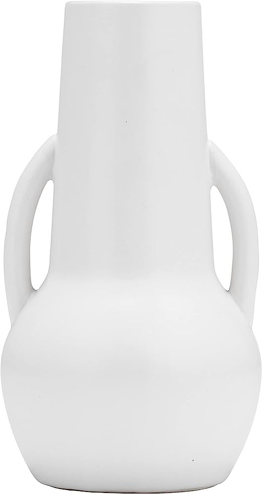Sagebrook Home Ceramic 8", Vase with Handles, White, Amphora, Ceramic, Contemporary, 5" L X 4" W ... | Amazon (US)