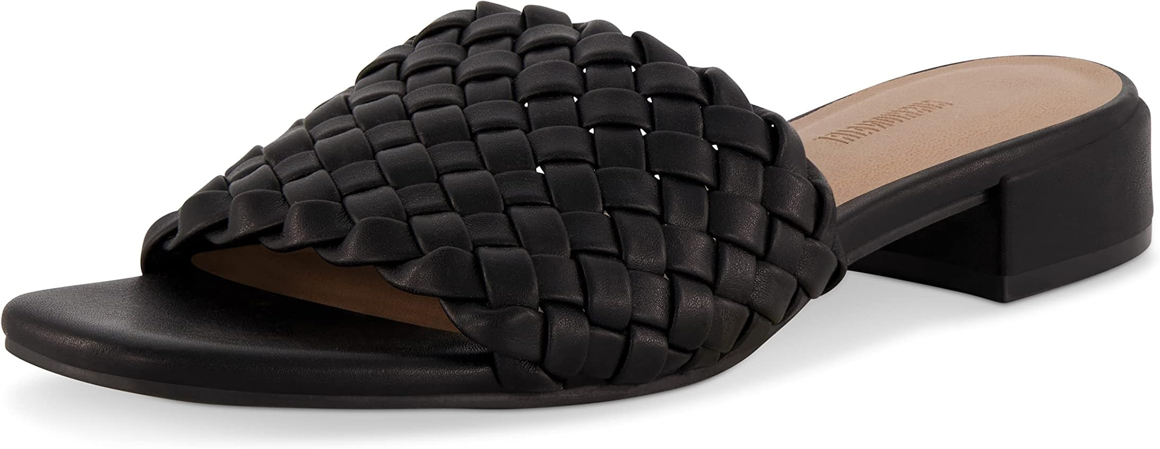 CUSHIONAIRE Women's Nerida woven low block heel sandal +Memory Foam | Amazon (US)