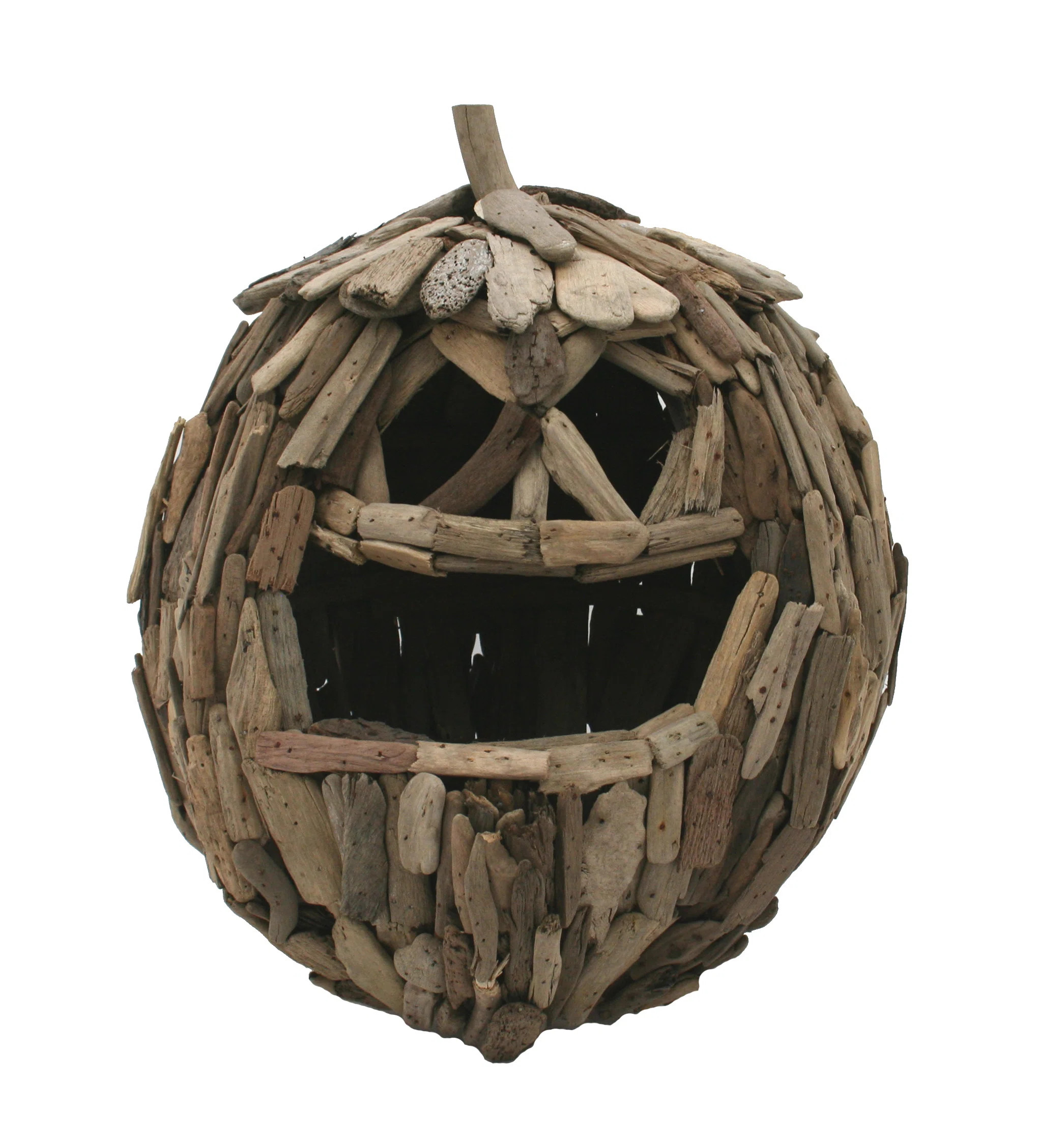 The Holiday Aisle® Driftwood Jack O Lantern | Wayfair | Wayfair North America